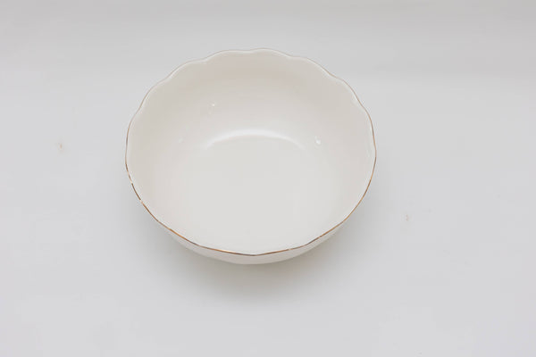 Ceramic Bowl with Large Gold Rim