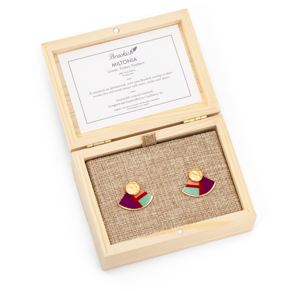 Brackish Earrings: Miltonia